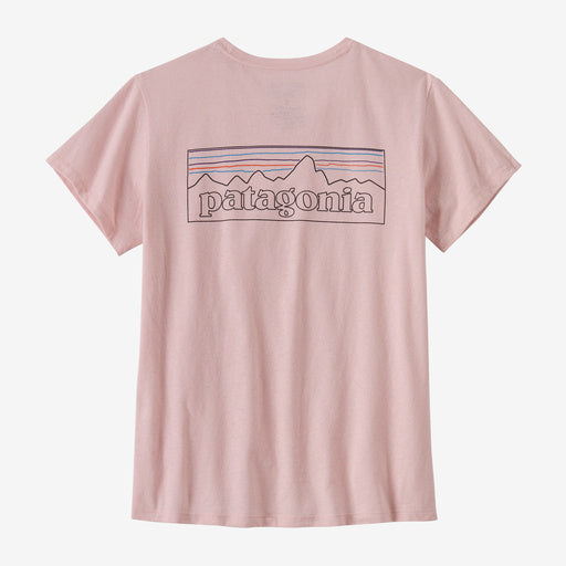 Patagonia Women s P 6 Logo Responsibili Tee Outline Whisker Pink