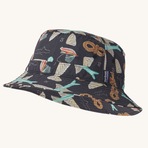 Patagonia wavefarer bucket hat Fly 50 Ink black Northshore Surf Shop