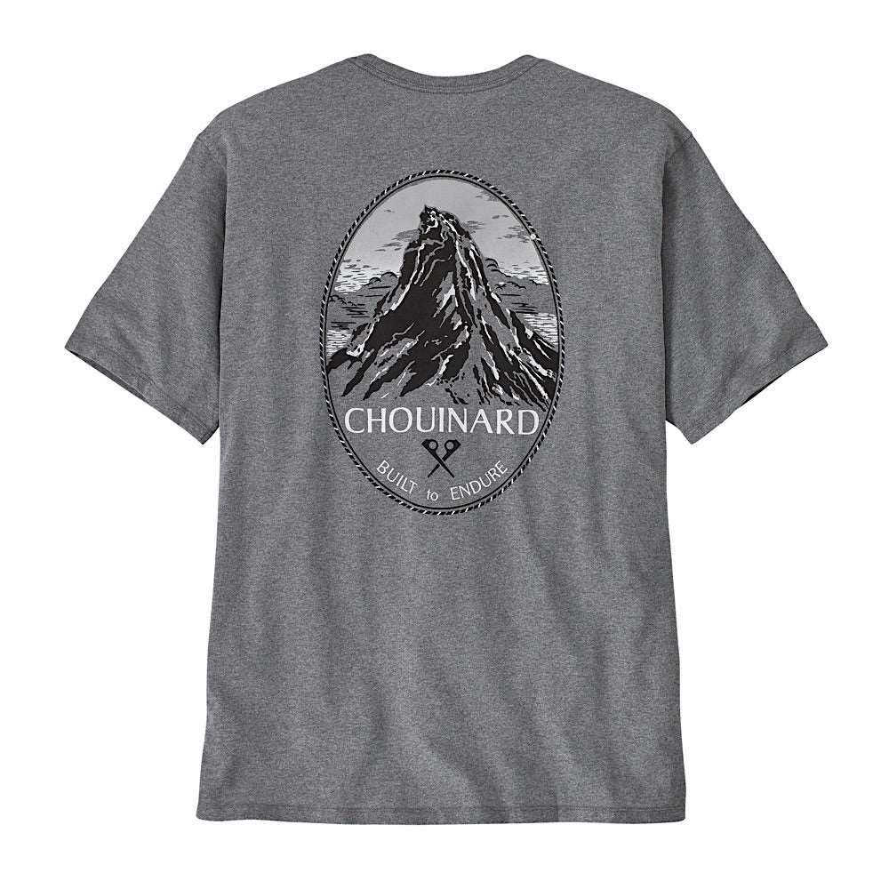 Patagonia Men's Chouinard Crest Pocket Responsibili-Tee®-Gravel Heather