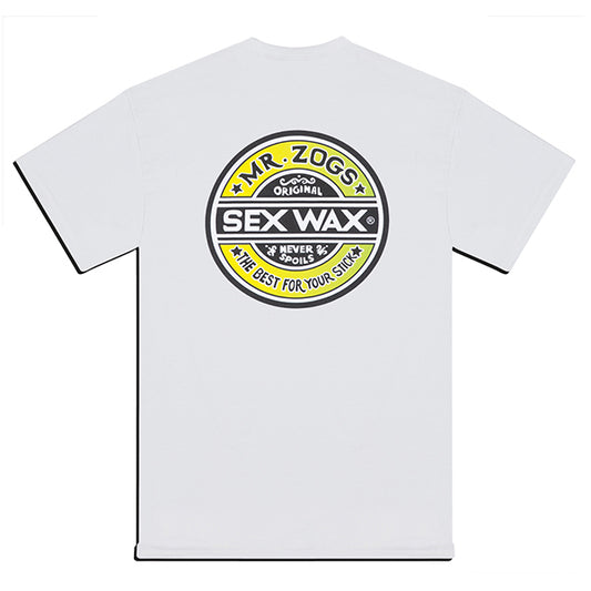 Mr Zogs Sex Wax T-Shirt-Fade-White/Yellow