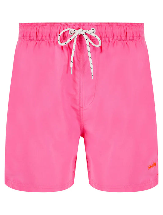 TOKYO LAUNDRY NAMASTE 3 CLASSIC SWIM SHORTS - CARNATION PINK | Tokyo Laundry | Shorts