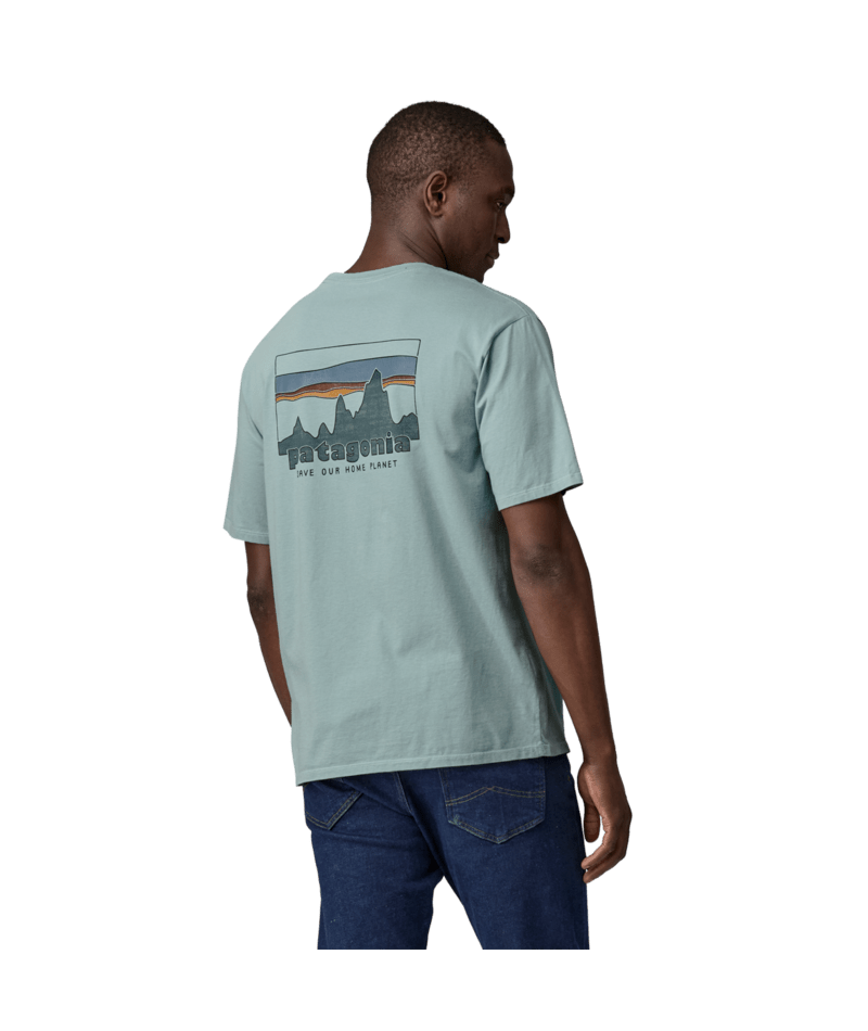 Patagonia Men's '73 Skyline Organic T-Shirt-Thermal Blue