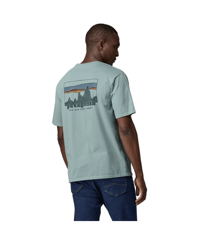 Patagonia Men's '73 Skyline Organic T-Shirt-Thermal Blue