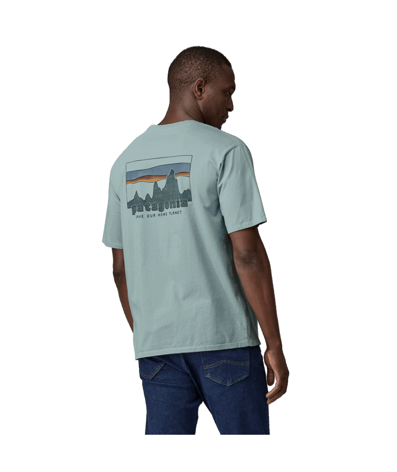 Patagonia Men's '73 Skyline Organic T-Shirt-Thermal Blue XL | Patagonia |