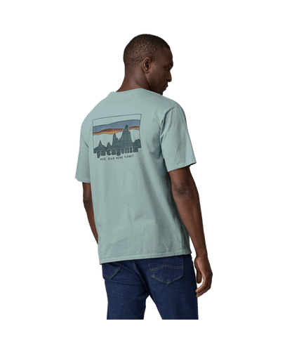 Patagonia Men's '73 Skyline Organic T-Shirt-Thermal Blue XL | Patagonia |