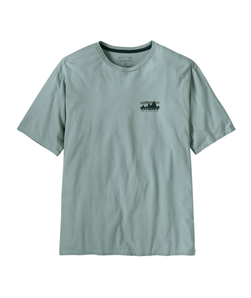 Patagonia Men's '73 Skyline Organic T-Shirt-Thermal Blue