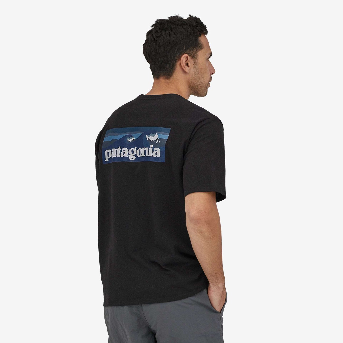 Patagonia Men's Boardshort Logo Pocket Responsibili-Tee®-Ink Black