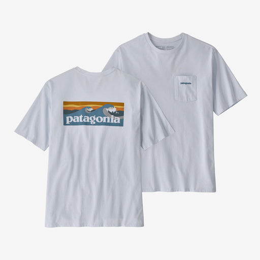 Patagonia Men's Boardshort Logo Pocket Responsibili-Tee®- White