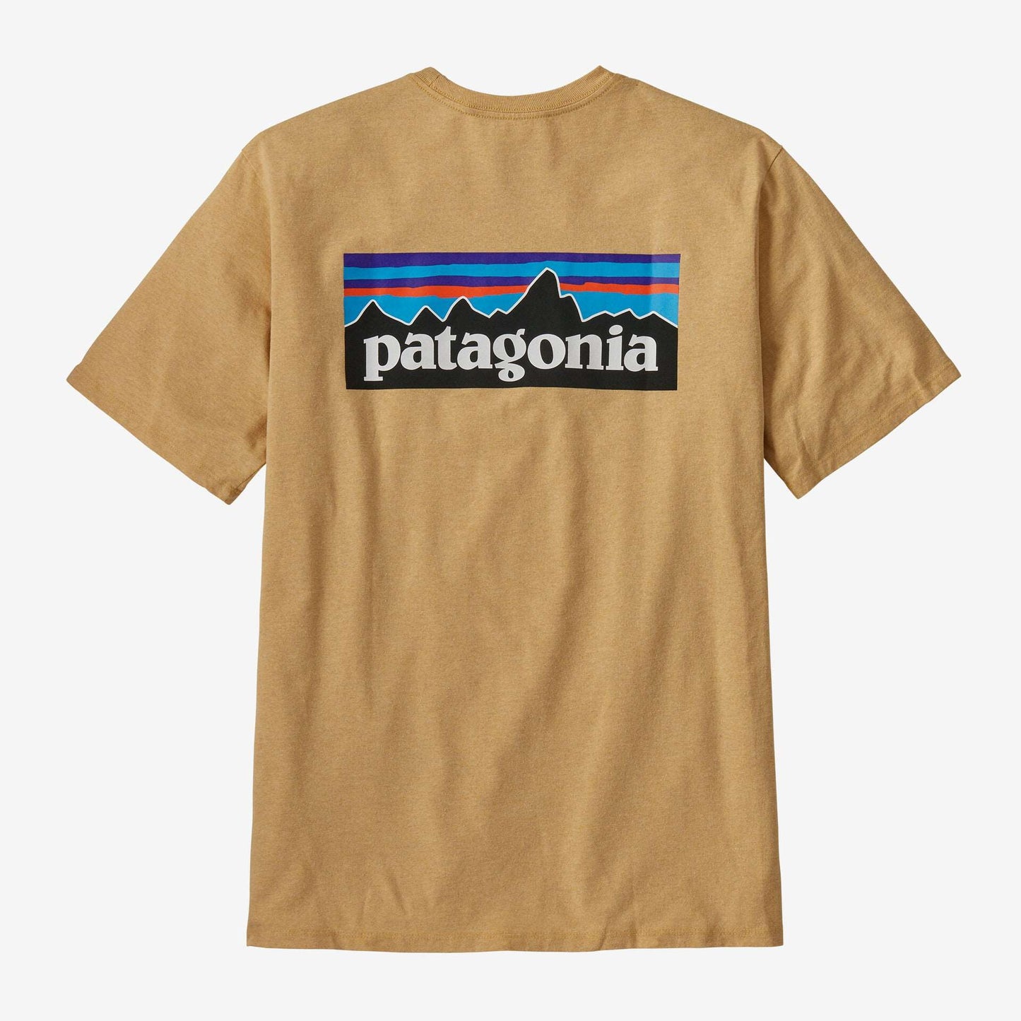 Patagonia Men's P-6 Logo Responsibili-Tee®-Beeswax Tan