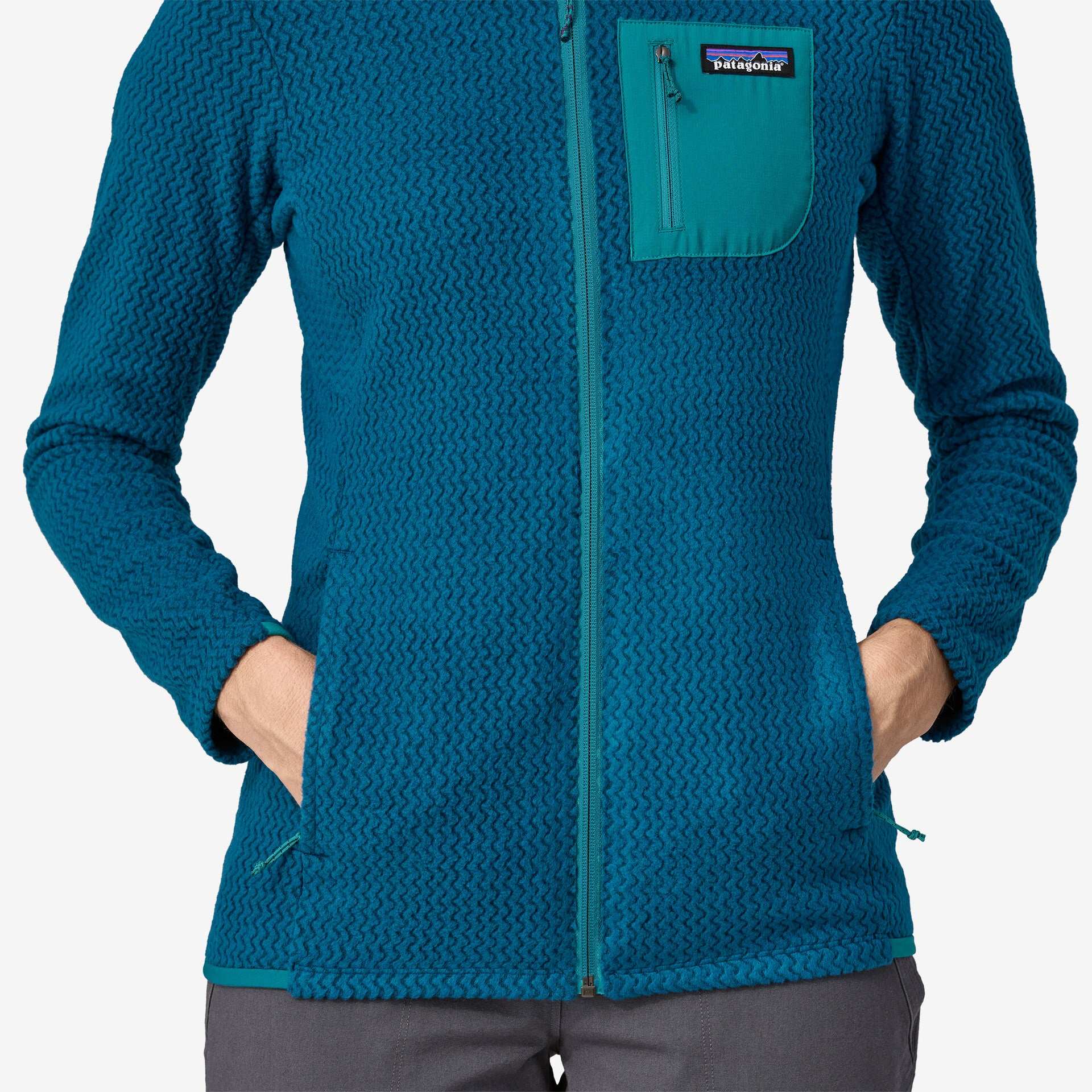 Patagonia Women's R1® Air Full-Zip Hoody-Lagom Blue | Patagonia |