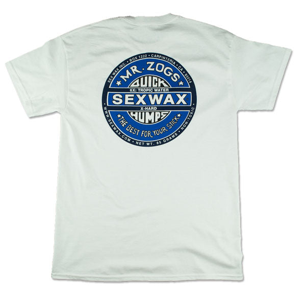 Mr Zogs Sex Wax T-shirt-White Blue