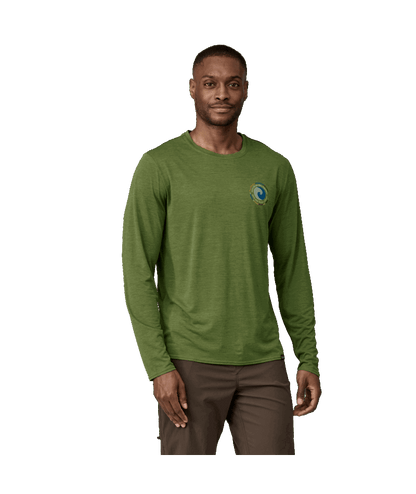 Patagonia Men's Long-Sleeved Capilene® Cool Daily Graphic Shirt-Unity Fitz-Terrain Green | Patagonia |