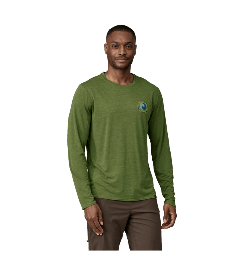 Patagonia Men's Long-Sleeved Capilene® Cool Daily Graphic Shirt-Unity Fitz-Terrain Green