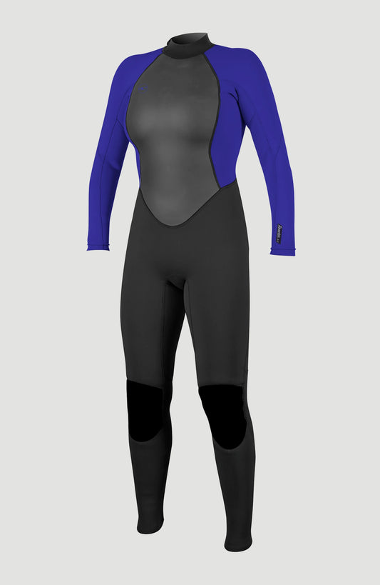 O’Neill Women’s Reactor-2 3/2mm Back Zip Full Wetsuit Black / Violet