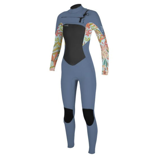 O'NEILL GIRLS EPIC 4/3MM CHEST ZIP FULL WETSUIT - (INFINITY / DAHLIA) | O’neill | Winter Wetsuit