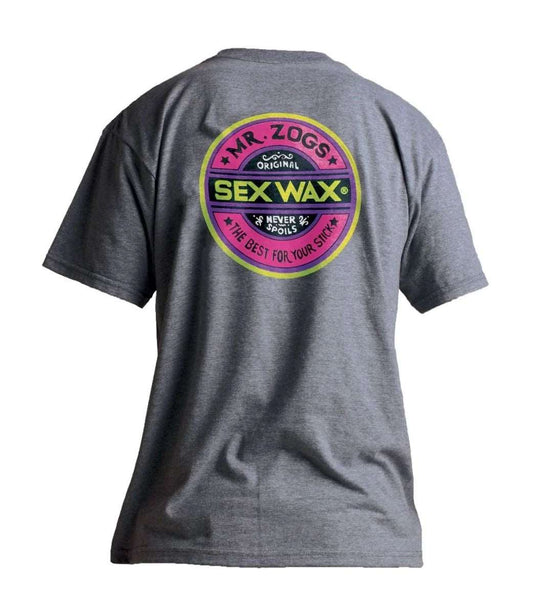 Mr Zogs Sex Wax T-shirt- Fluro/Dark Grey Marl