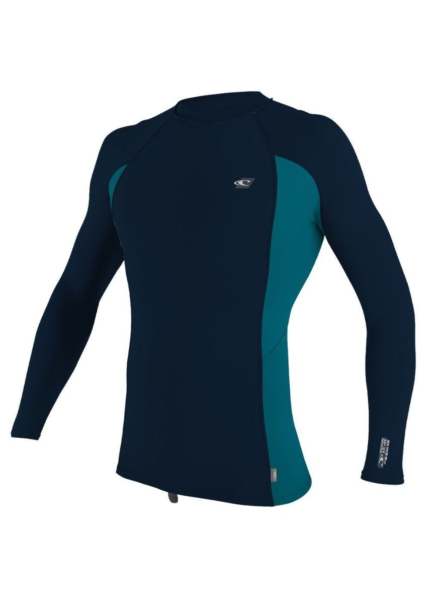 O’Neill premium skins L/S rash guard - abyss/tidepool/abyss