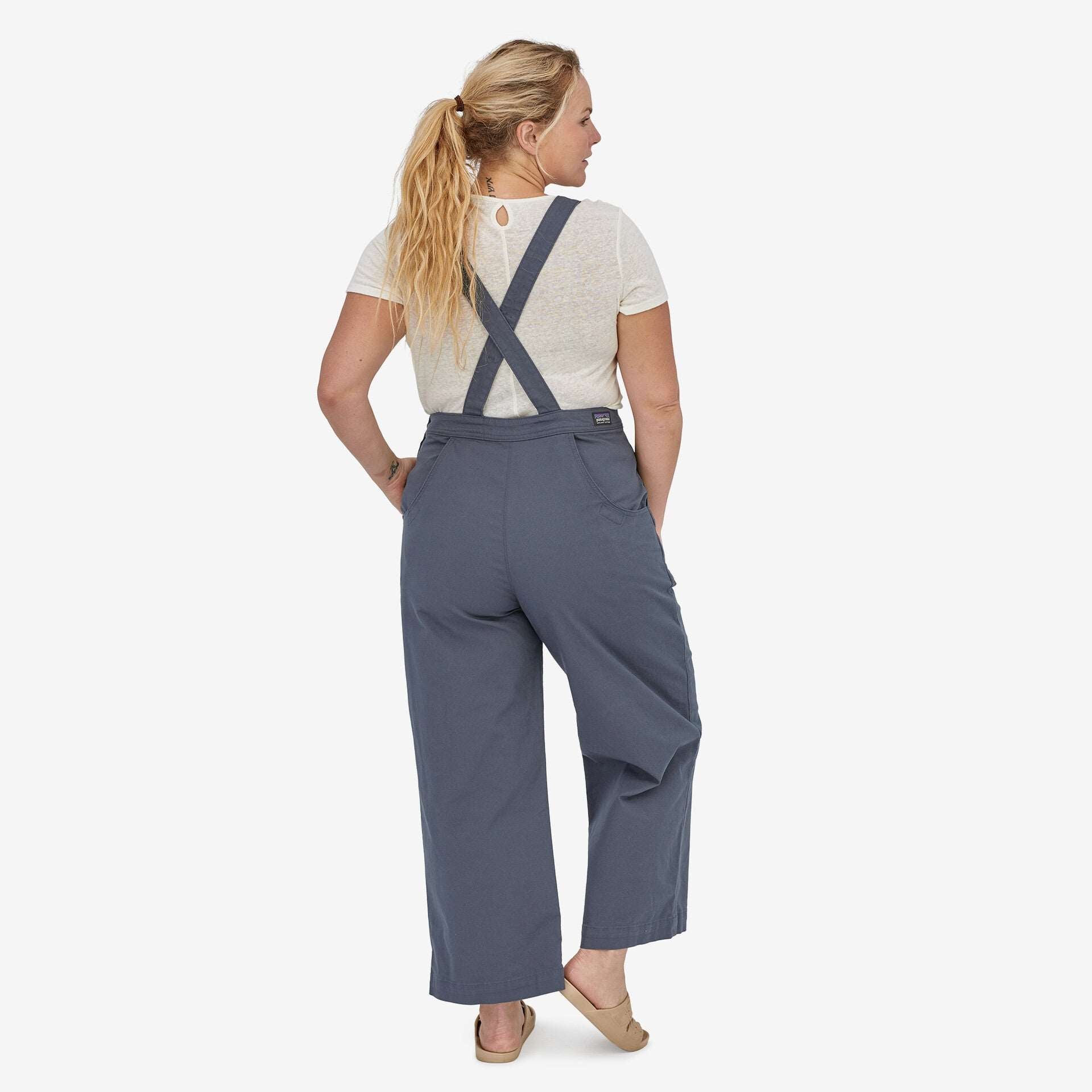 Patagonia Women's Stand Up™ Cropped Overalls-Smoulder Blue