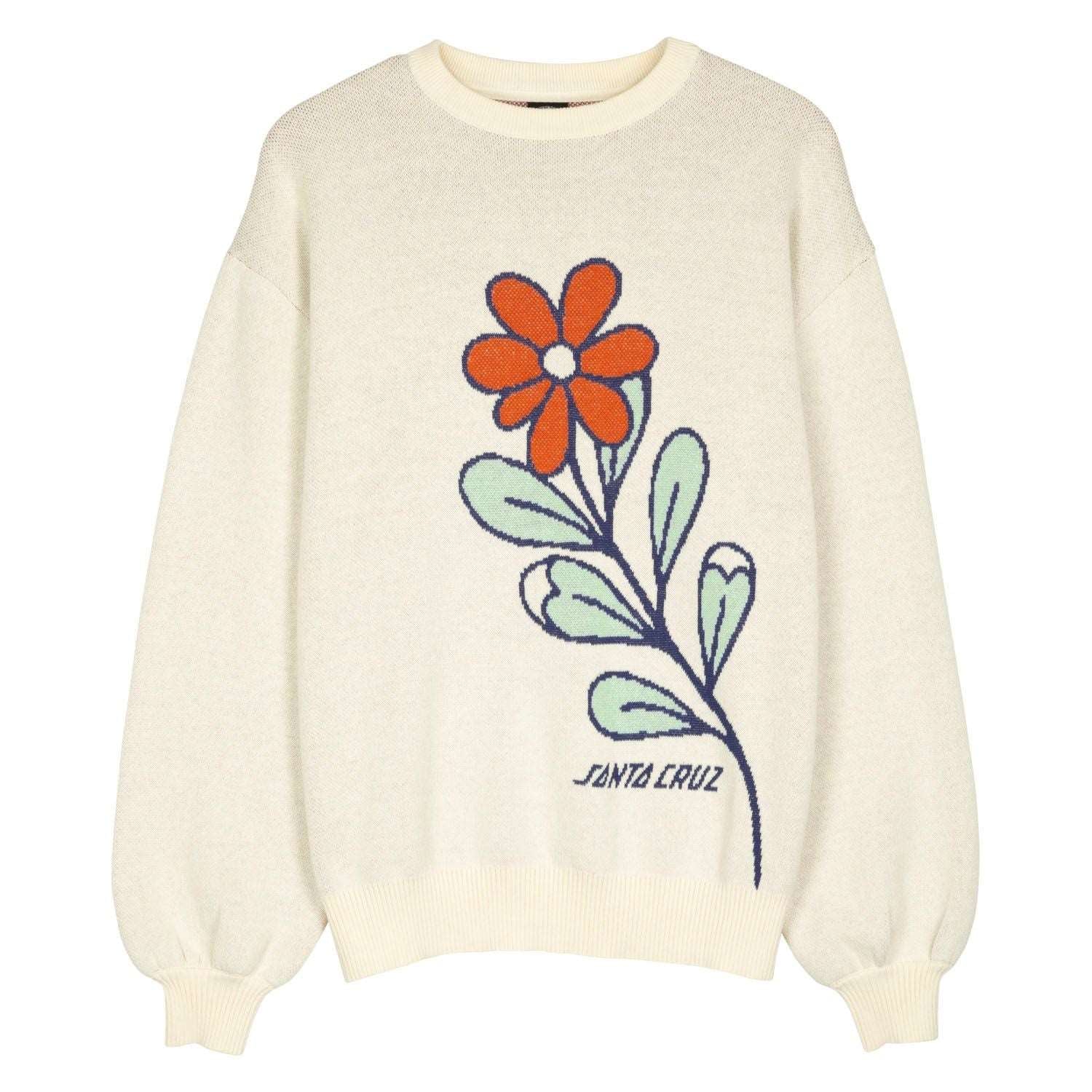 Santa Cruz Women's Bloom Knit crew-Off White