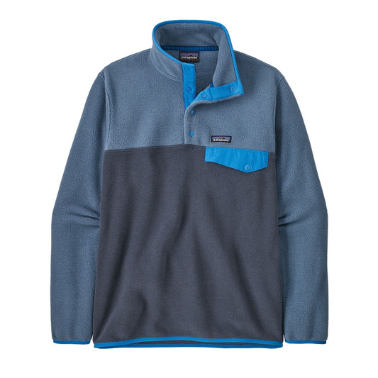 Patagonia Men's Lightweight Synchilla® Snap-T® Fleece Pullover-Smolder Blue