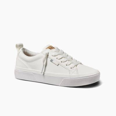 REEF WOMEN'S LAY DAY DAWN- WHITE LEATHER