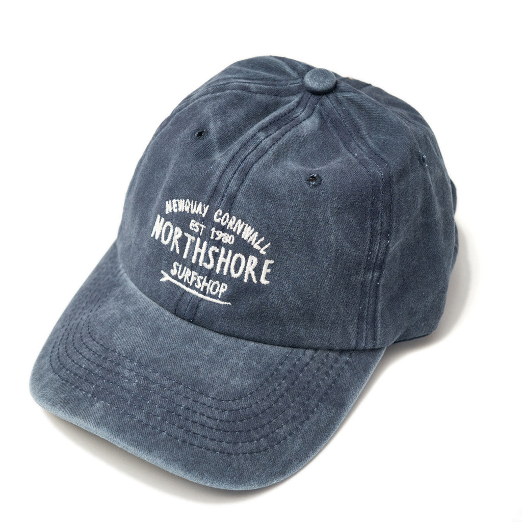 Core Logo Twill Baseball Cap-Navy Wash