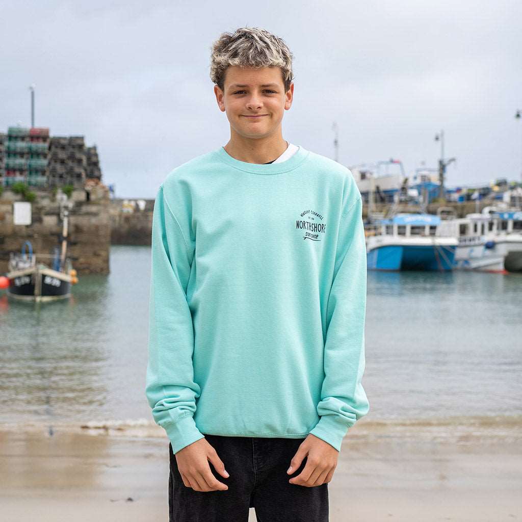 Northshore Core Classic Logo Crew Neck Sweatshirt- Peppermint - Northshore Surf Shop - Sweatshirt - 