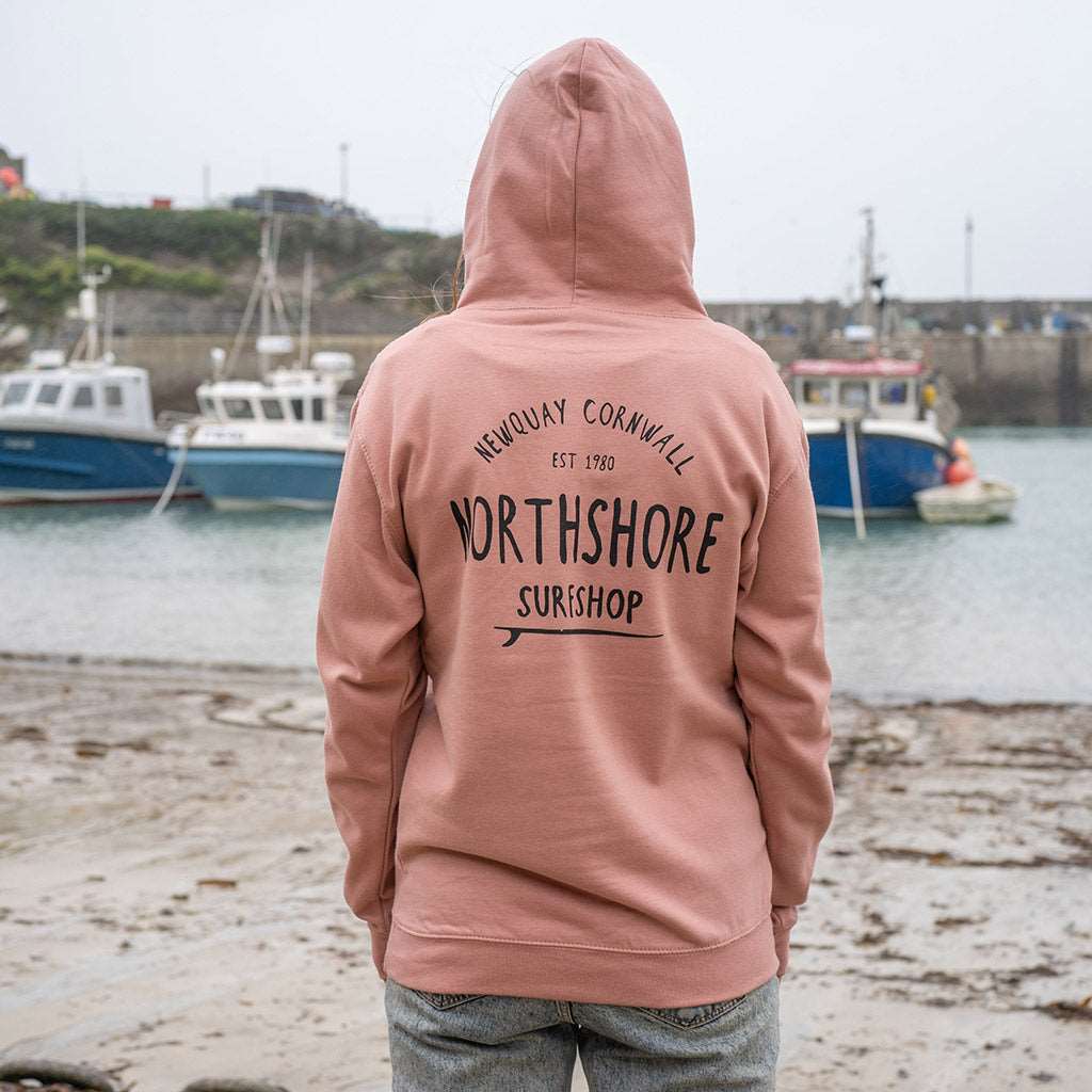 Northshore Core Classic Dusty Pink Logo Hooded Sweatshirt- Dusty Pink - Northshore Surf Shop - Hooded Sweatshirt - 