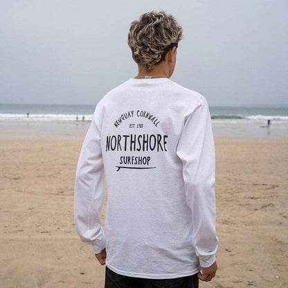 Northshore Core Classic Long Sleeve T Shirt- White - Northshore Surf Shop - Long Sleeve T Shirt - 