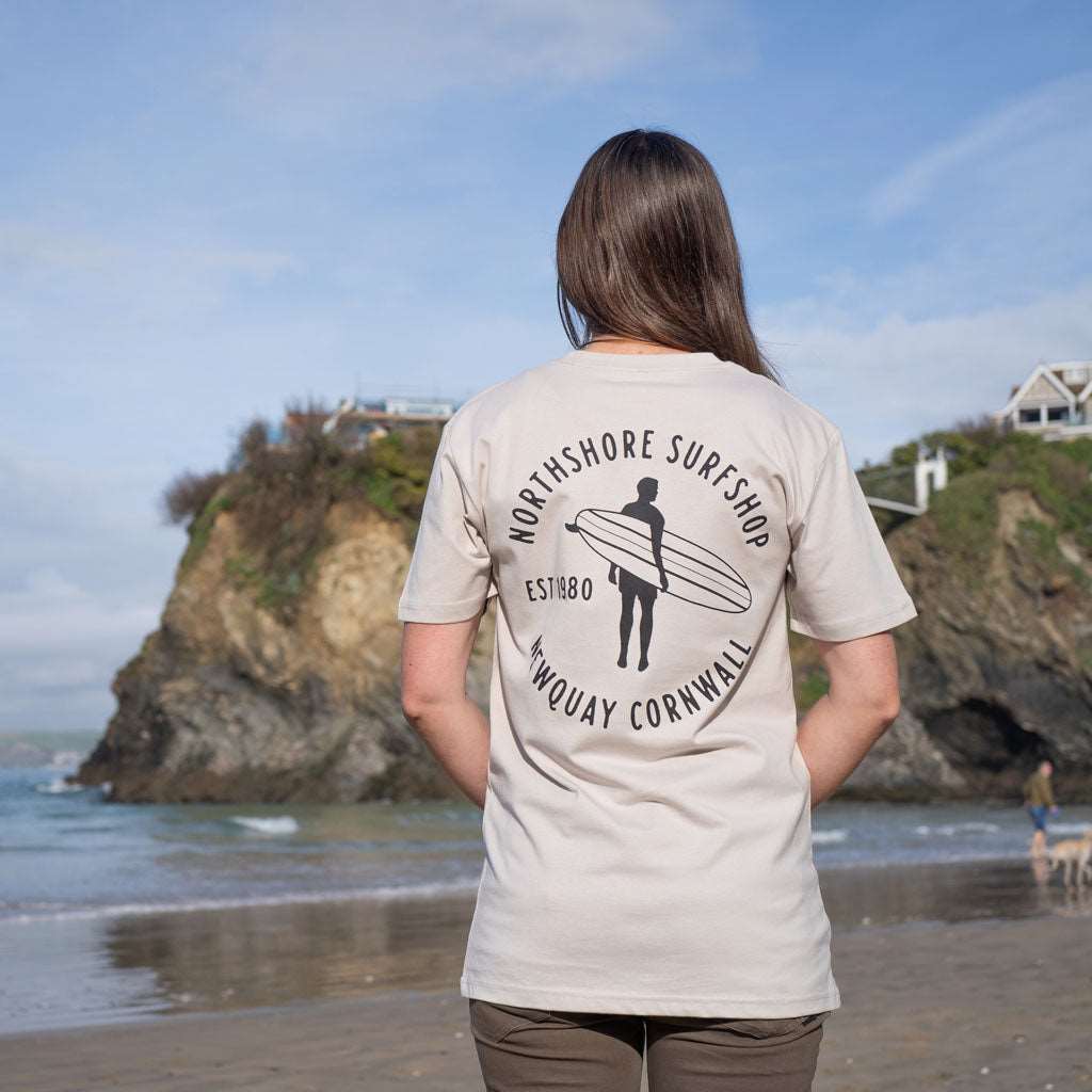 Northshore Organic Heritage T Shirt- Bone - Northshore Surf Shop - T Shirt - 