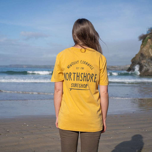 Northshore Core Organic T Shirt- Dyed Hydro Gold - Northshore Surf Shop - T Shirt - 