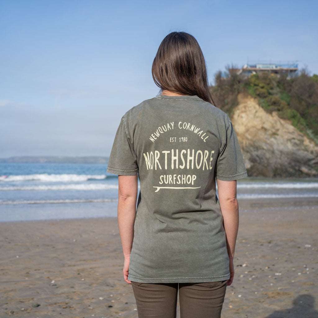 Northshore Core Organic T Shirt - Moss Stone - Northshore Surf Shop -  - 