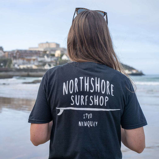 Northshore Core Classic Logo T Shirt- Black - Northshore Surf Shop - T Shirt - 