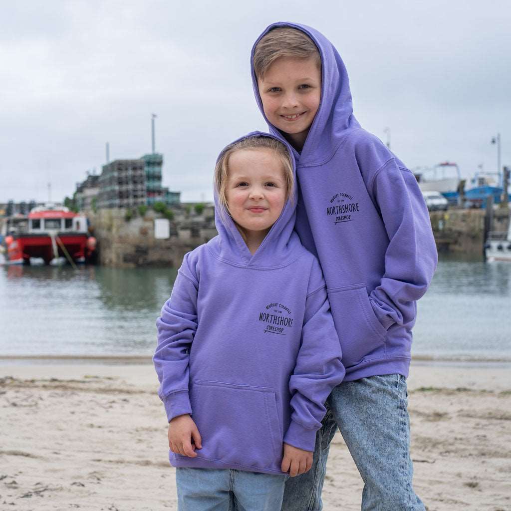 Northshore Kids  Core Classic Logo Hooded Sweatshirt- Digital Lavender - Northshore Surf Shop - Kids Clothing - 