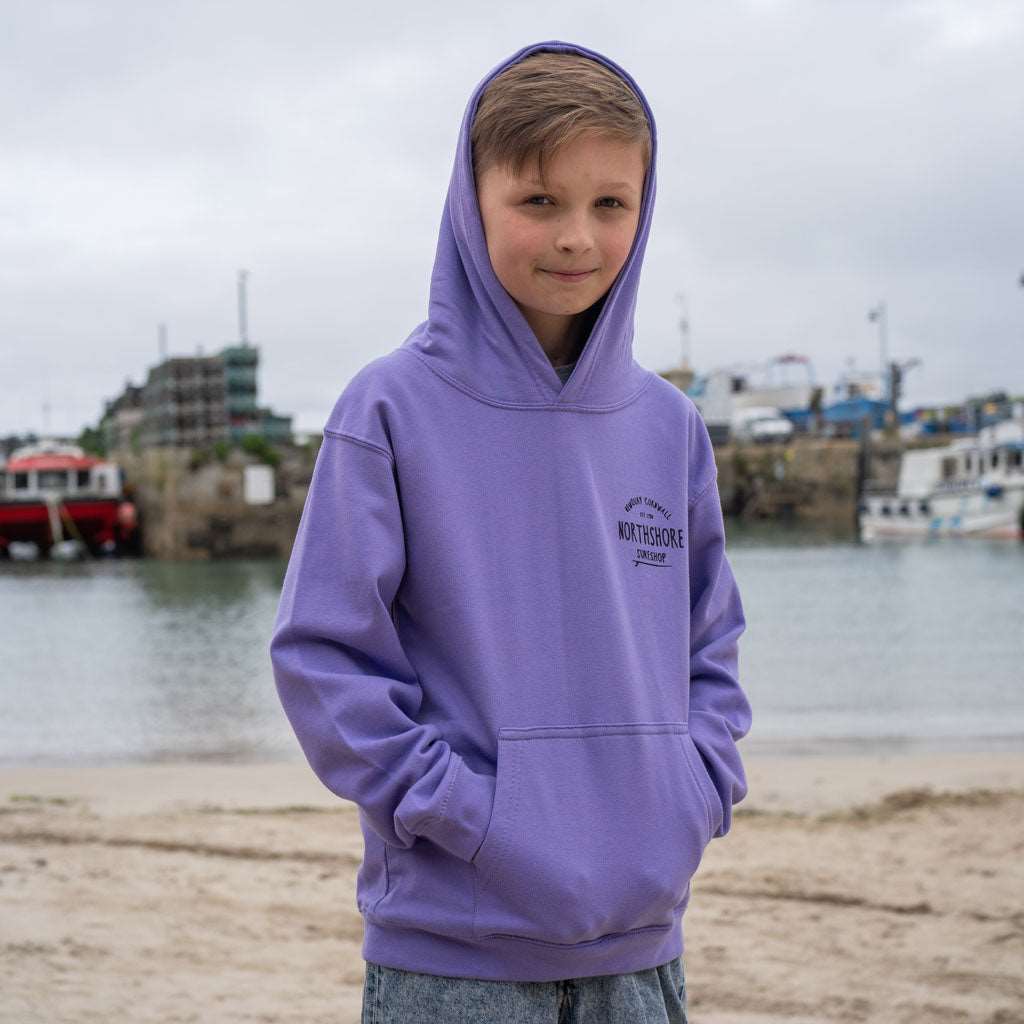 Northshore Kids  Core Classic Logo Hooded Sweatshirt- Digital Lavender - Northshore Surf Shop - Kids Clothing - 