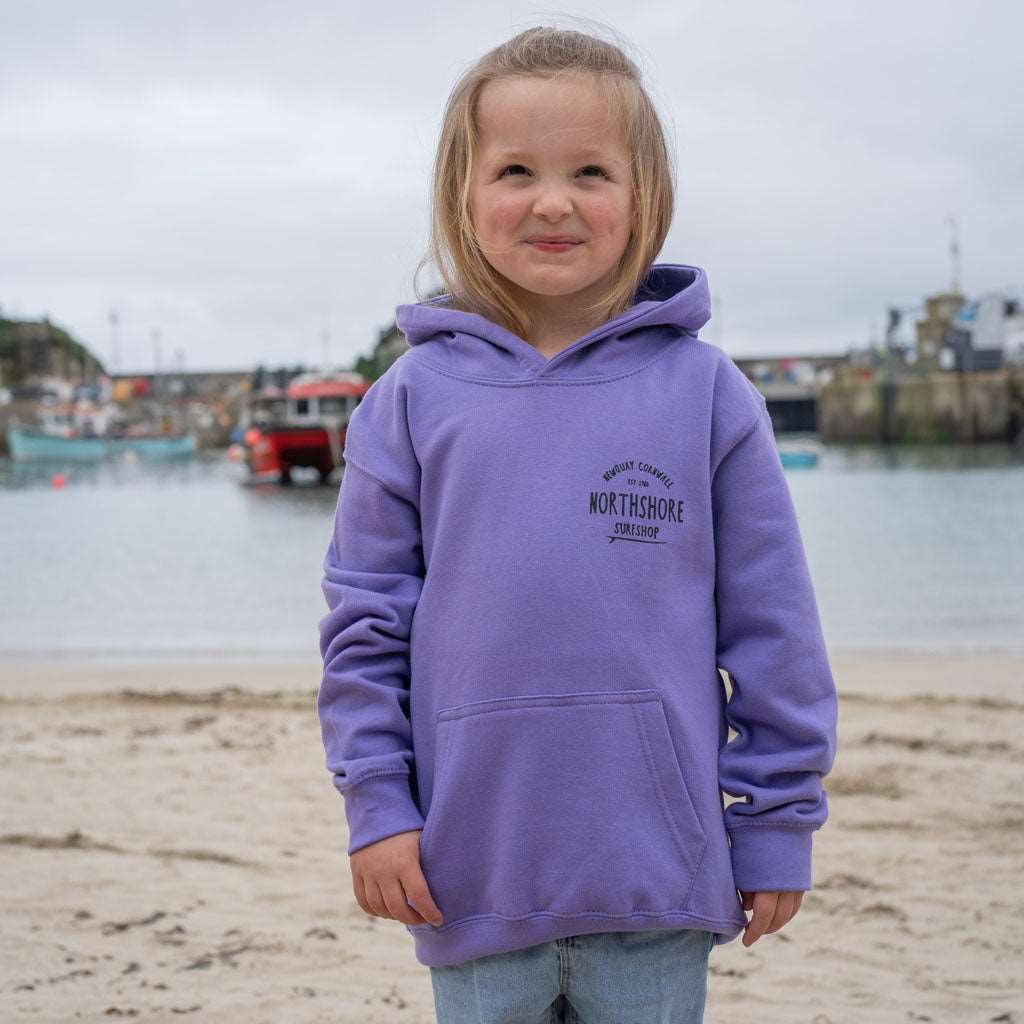 Northshore Kids  Core Classic Logo Hooded Sweatshirt- Digital Lavender - Northshore Surf Shop - Kids Clothing - 