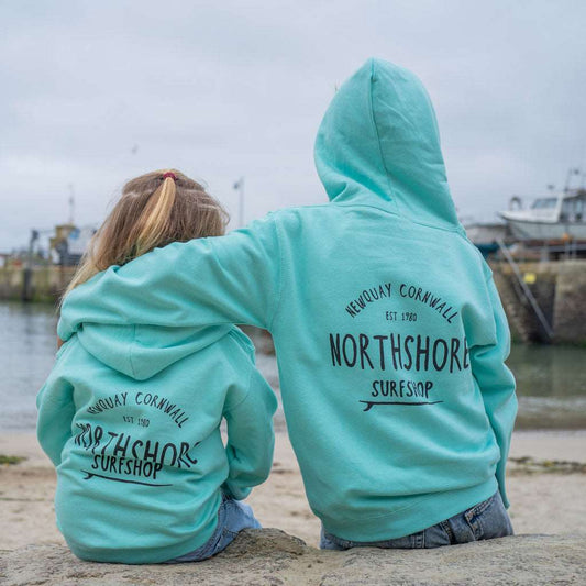 Northshore Kids Core Classic Logo Hooded Sweatshirt- Peppermint - Northshore Surf Shop - Kids Clothing - 