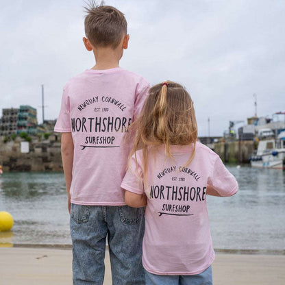 Northshore Kids Core Classic Logo T Shirt- Light Pink - Northshore Surf Shop - Kids Clothing - 