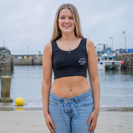 Girls Cropped Bra Top | Black | Northshore Surf Shop | Bra Top