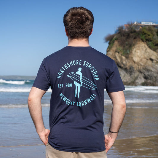 Northshore Organic Heritage T Shirt- Navy Blue - Northshore Surf Shop -  - 
