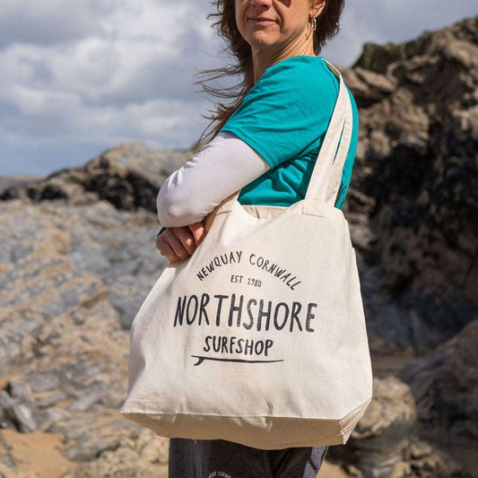 Northshore Large Lightweight Natural Organic Tote Shopper - Natural - Northshore Surf Shop - Tote Bag - 
