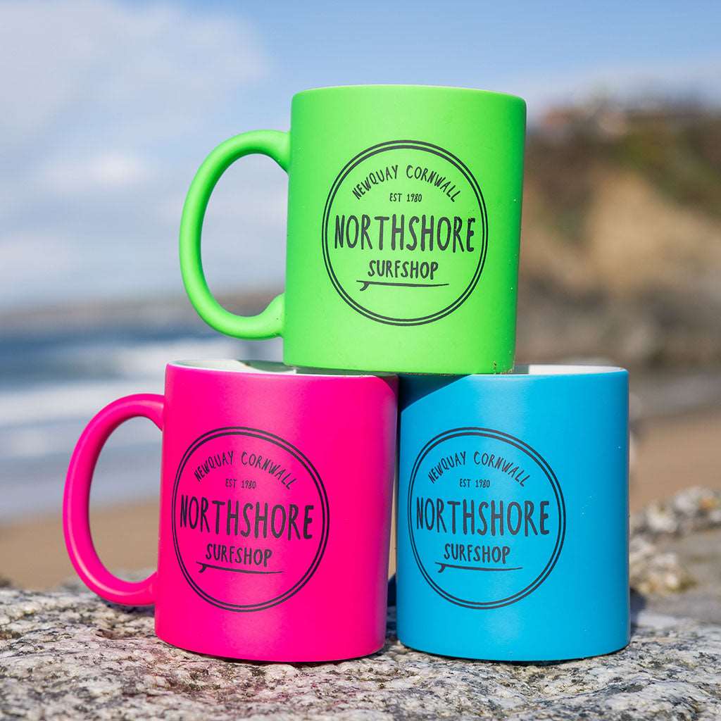 Northshore Core Logo Fluro Mug - Northshore Surf Shop - Coffee Cup - 