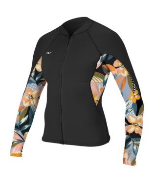 O'NEILL WOMENS BAHIA 1.5MM FRONT-ZIP WETSUIT JACKET