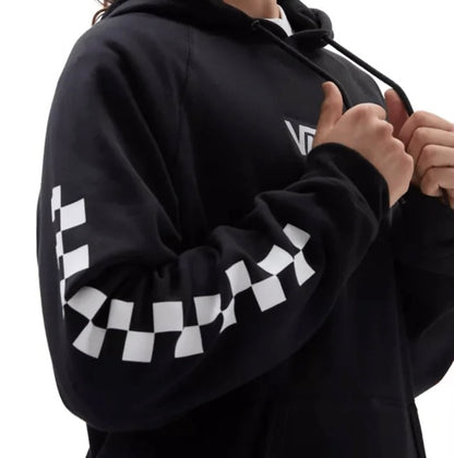 VANS MEN’S VERSA STANDARD HOODIE-Black/Checkerboard - Vans - Hooded Sweatshirt - 