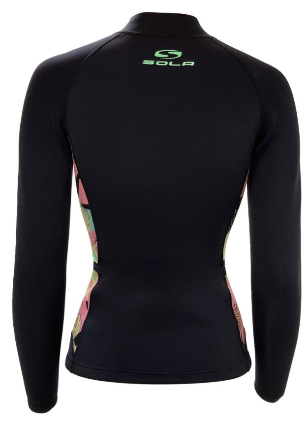 Sola Ignite Ladies 2mm Wetsuit Jacket - Summer Floral