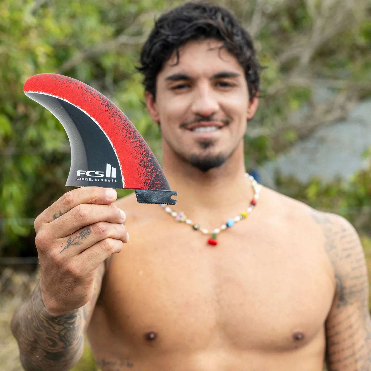 FCS II MEDINA TRI FIN SET ( Black / Red )