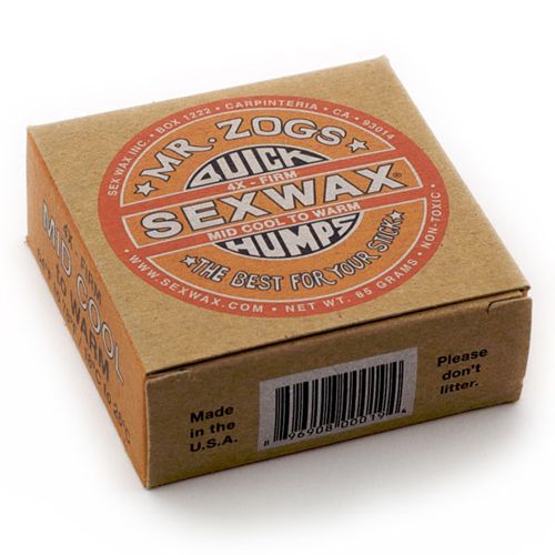 Sex Wax Quick Humps Orange Mid Cool to Warm - Mr. Zoggs - Surf Board Wax - 