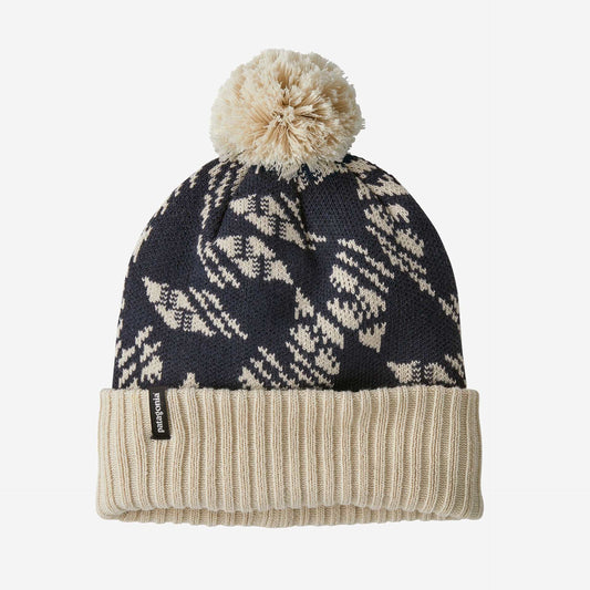 Patagonia Powder Town Beanie-Synched Flight: Smolder Blue