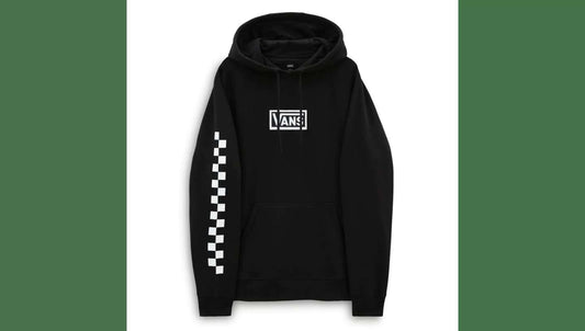 VANS MEN’S VERSA STANDARD HOODIE-Black/Checkerboard | Vans | Hooded Sweatshirt