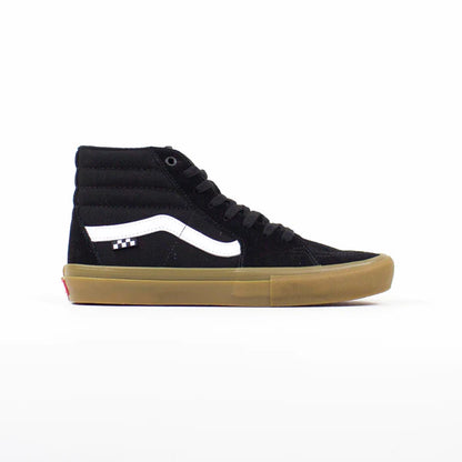 VANS PRO SK8 Hi SHOES BLACK / GUM - Vans - Skate Shoes - 